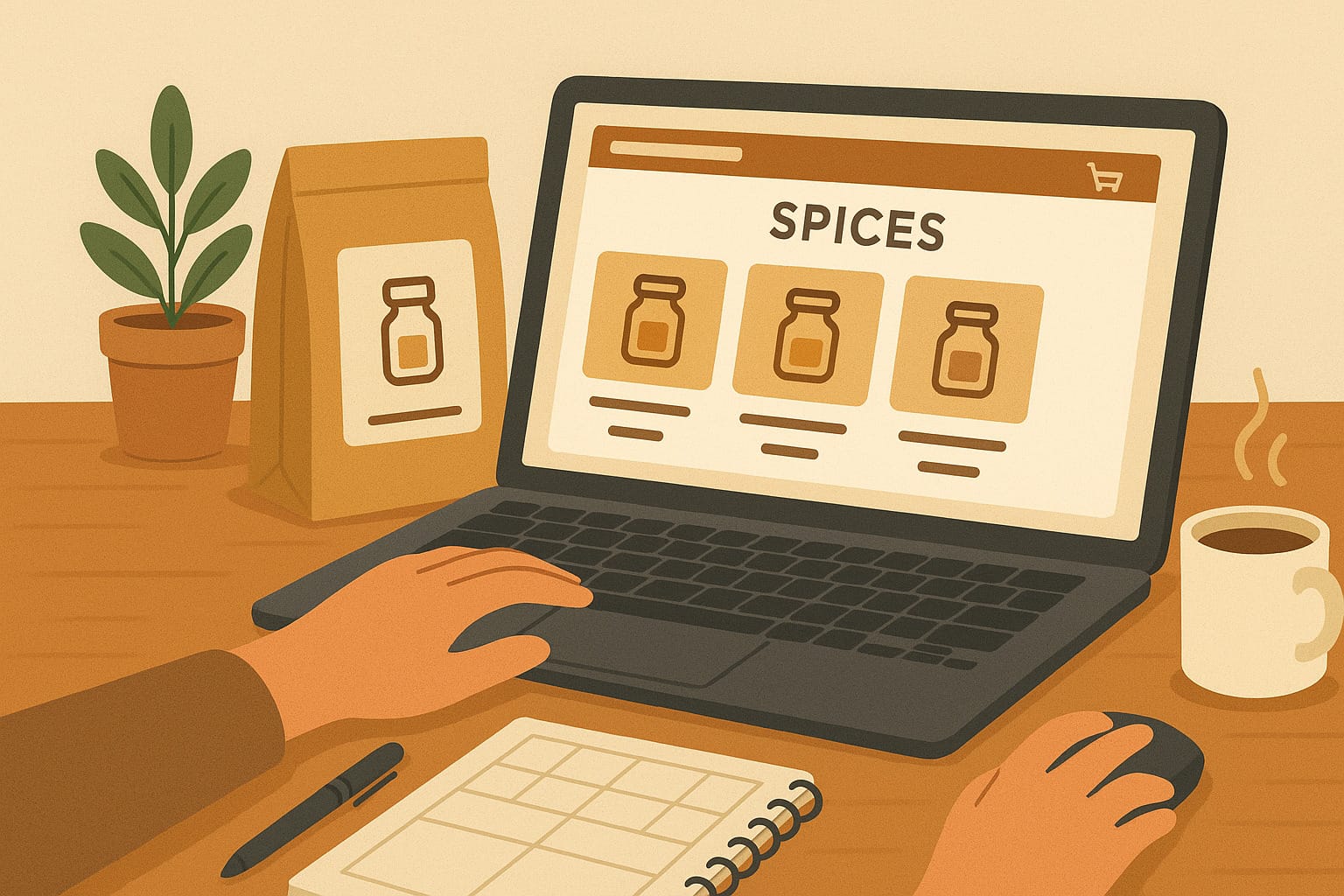 راهاندازی فروشگاه اینترنتی ادویه